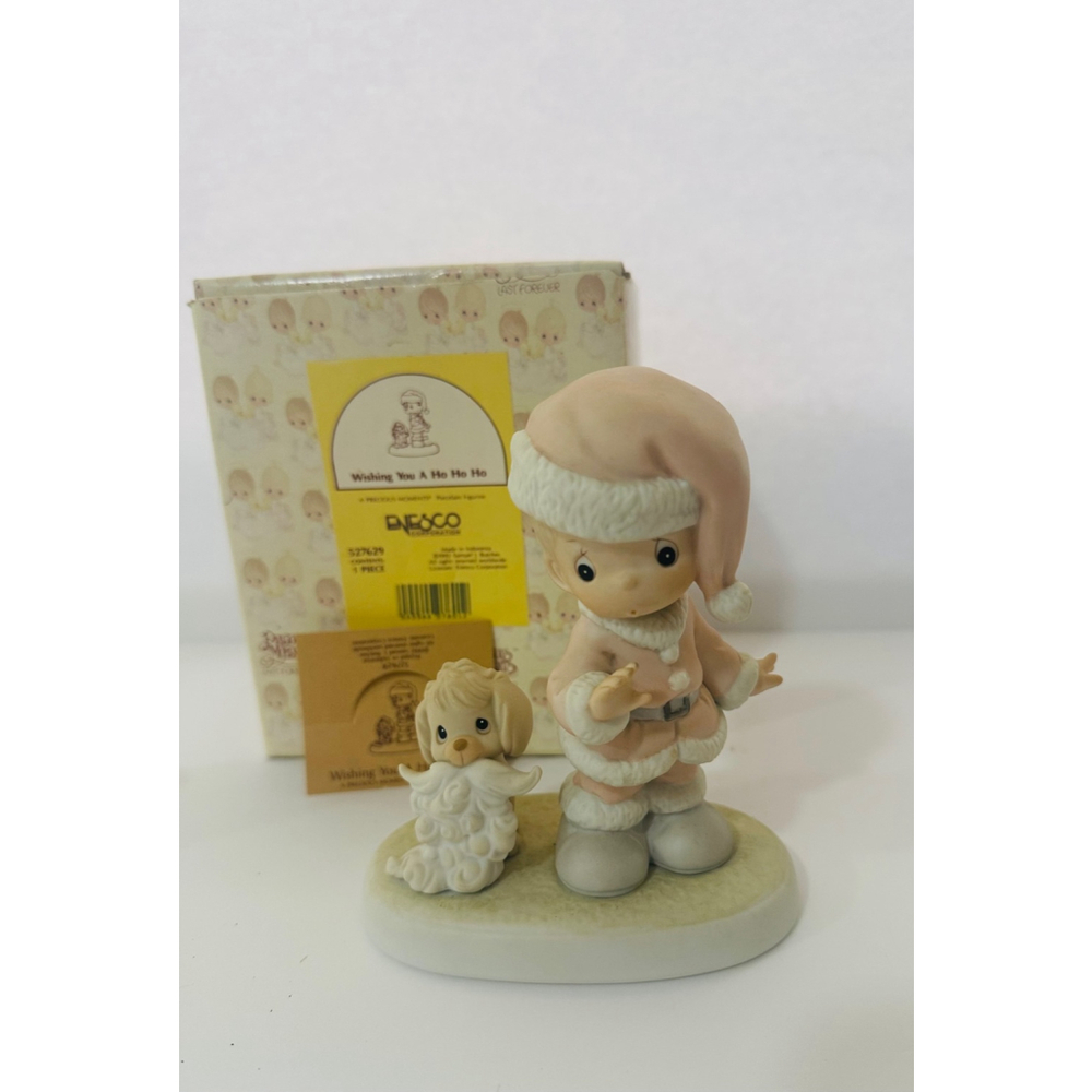 Precious Moments “Wishing You A Ho Ho Ho” Figurine 1992 Enesco #527629